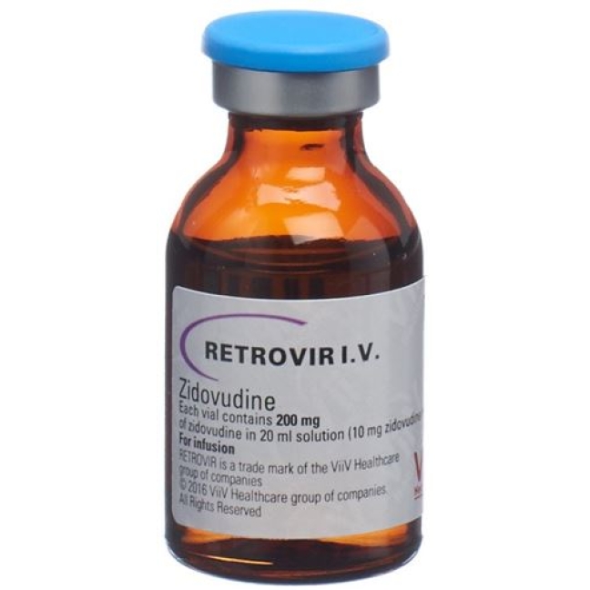 RETROVIR AZT INF LS 200MG