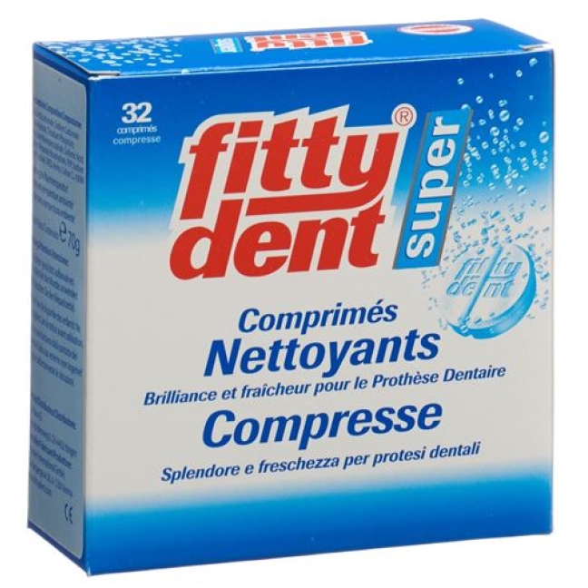Fittydent Super Reinigungstabletten 32 штуки Fittydent Super Reinigungstabletten 32 штуки