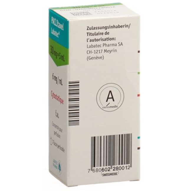 Paclitaxel 30 mg/5 ml Durchstechflasche 8 ml Paclitaxel 30 mg/5 ml Durchstechflasche 8 ml