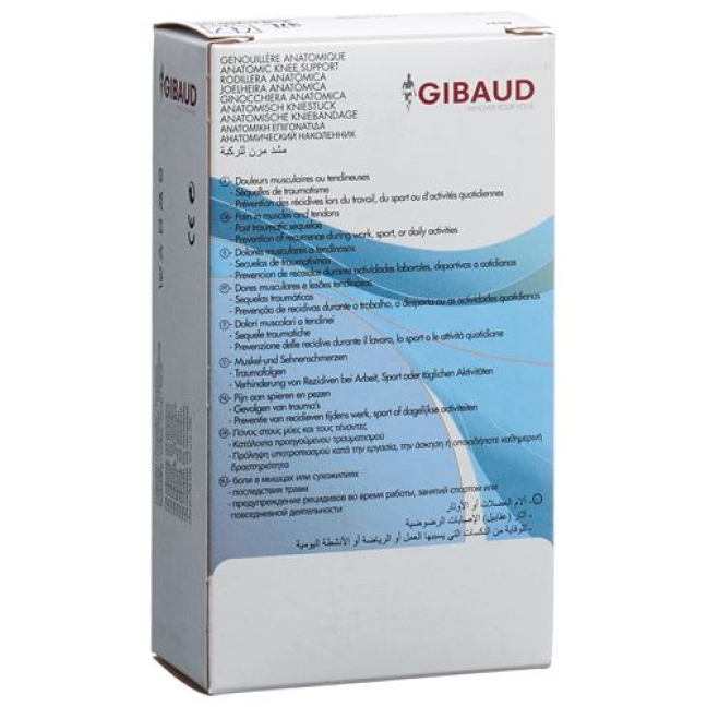 Gibaud Kniebandage Anatomisch L 45-51.5см Schwarz