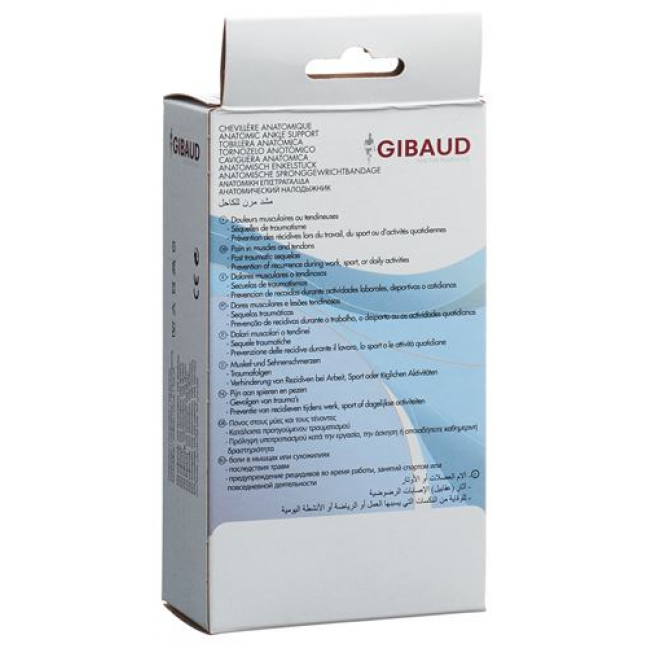 Gibaud Sprunggelenkbandage Anat L 25-28см schwarz