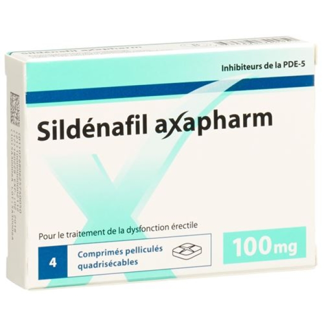 Sildenafil Axapharm 100 mg 24 filmtablets Sildenafil Axapharm 100 mg 24 filmtablets
