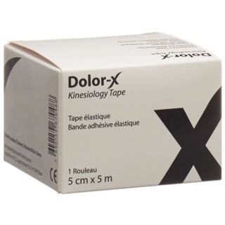 Dolor-x Kinesiology Tape 5см X 5m Schwarz