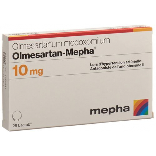 Олмесартан Мефа 10 мг 28 таблеток покрытых оболочкой