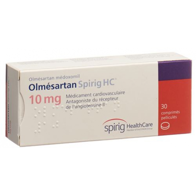 Олмесартан Спириг 10 мг 30 таблеток покрытых оболочкой