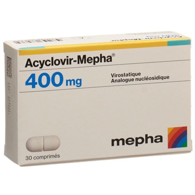 Acyclovir 400 mg 30 tablets