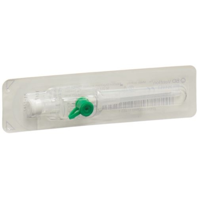 BD Venflon 2 1.2x45мм 18г Luer Grun 50 штук BD Venflon 2 1.2x45мм 18г Luer Grun 50 штук