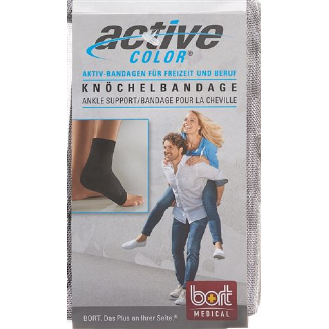 Bort Aktive Color Knochelbandage размер M -23см Schwarz