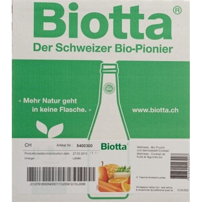 BIOTTA WELLNESS DRINK BIOTTA WELLNESS DRINK