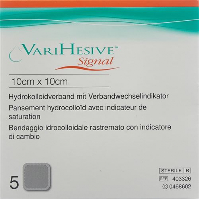 VariHesive Signal Hydrokolloidverband 10x10см 5 штук