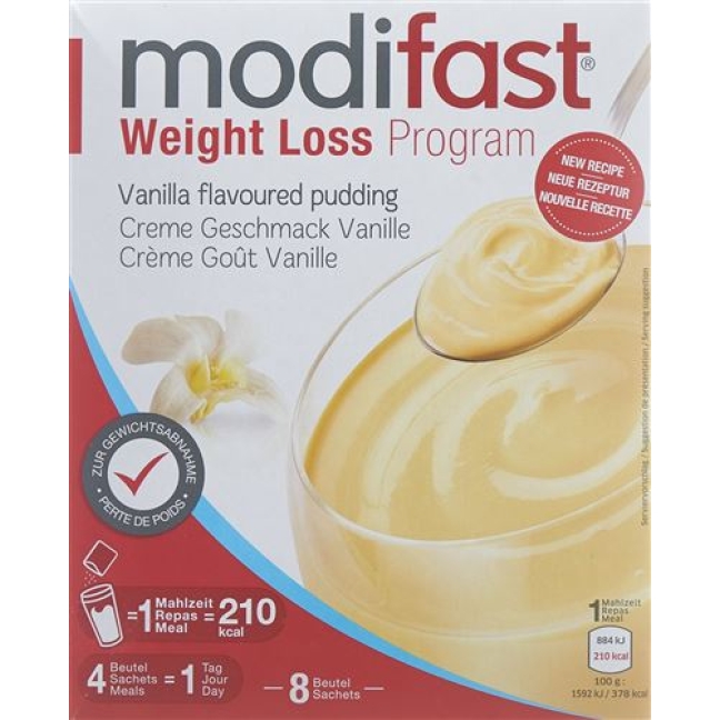 Modifast Programm Creme Vanille 8x 55г Modifast Programm Creme Vanille 8x 55г
