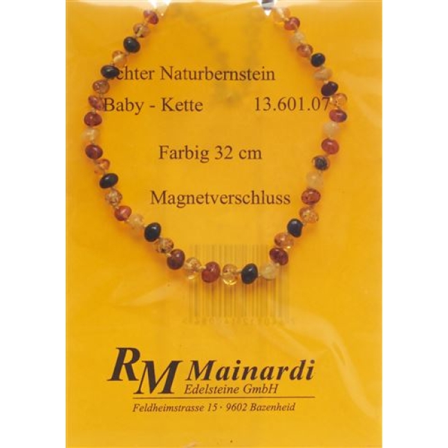 Mainardi янтарь Babykette Farbig 32см Magnetverschluss