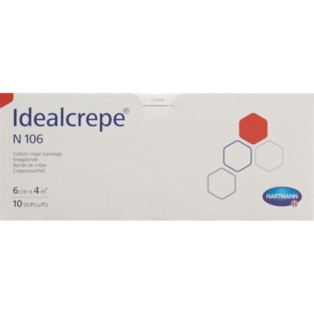 Idealcrepe N106 эластичный бинт 4мX6см 10 штук