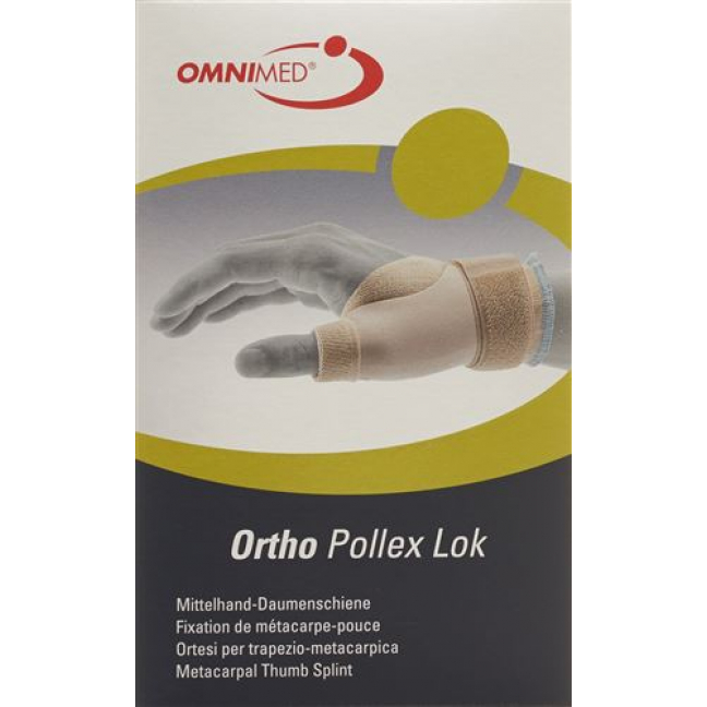 Omnimed Ortho Pollex Lok Mittelhand-Daumenschiene Links размер M Beige