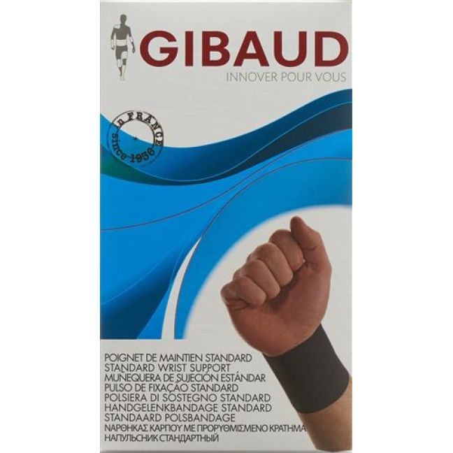 Gibaud Handgelenkbandage M 15-17см schwarz