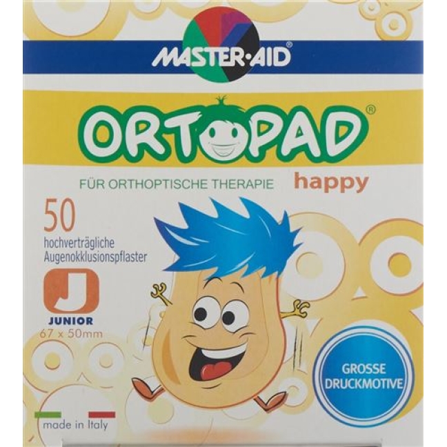 Ortopad Happy Occlusionspflaster Junior 50 штук