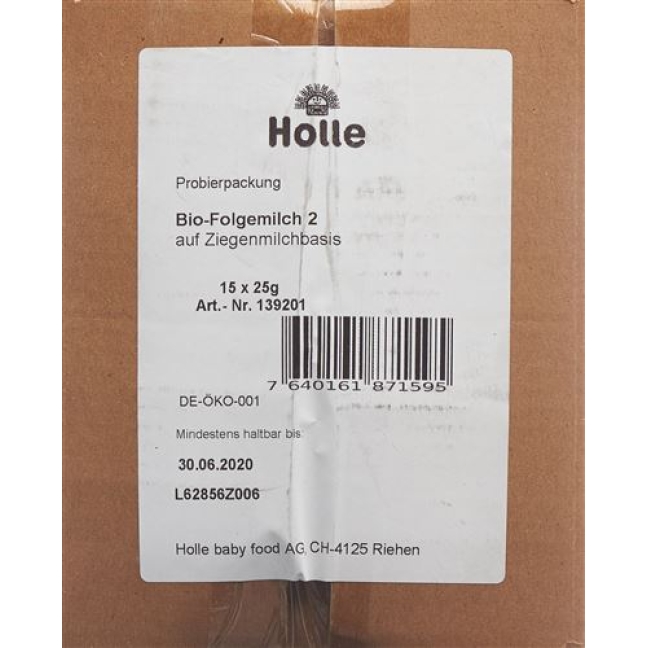 Holle Folgemilch 2 Ziegenmilchb Bio Probe 25г Holle Folgemilch 2 Ziegenmilchb Bio Probe 25г