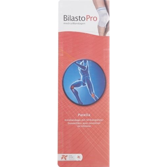 Bilasto Pro Patella Kniebandage S Grau