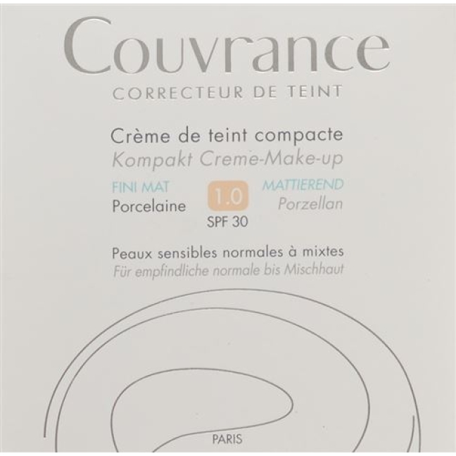 Avene Couvrance Kompakt Make-Up Mat Porzel 01 10г Avene Couvrance Kompakt Make-Up Mat Porzel 01 10г