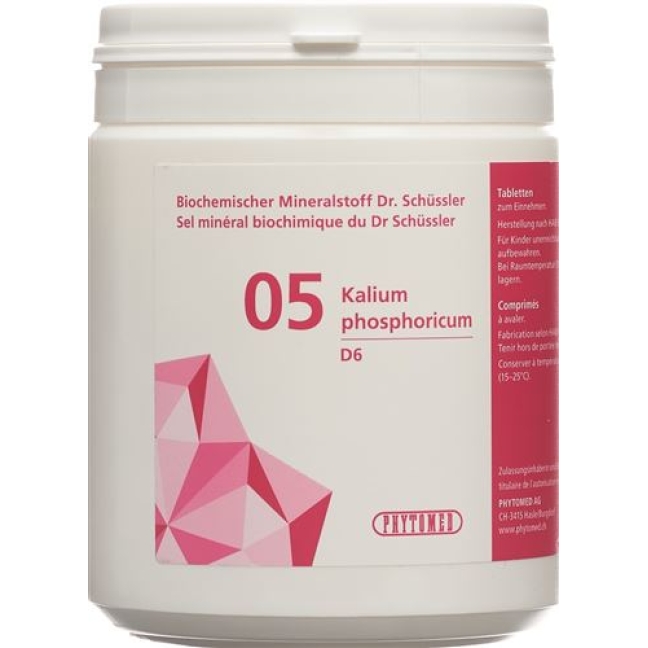 Phytomed Schussler Nr. 5 Kal Phos в таблетках, D 6 500г Phytomed Schussler Nr. 5 Kal Phos в таблетках, D 6 500г