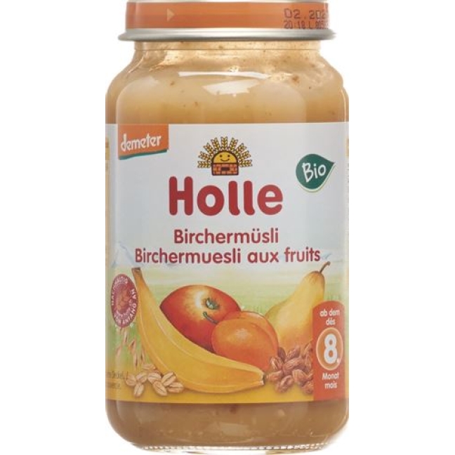 Holle Birchermusli nach dem 8. Monat Bio Glas 220г