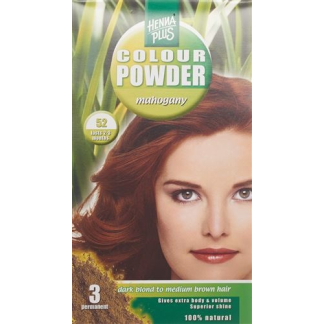 Henna Plus Color Powder 52 Mahagony 100г Henna Plus Color Powder 52 Mahagony 100г