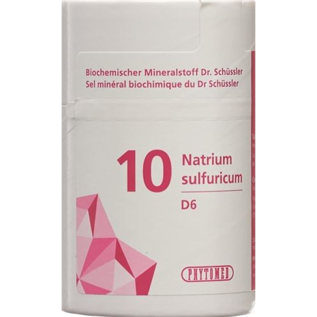 Phytomed Schussler Nr. 10 Natr Sulf в таблетках, D 6 100г Phytomed Schussler Nr. 10 Natr Sulf в таблетках, D 6 100г