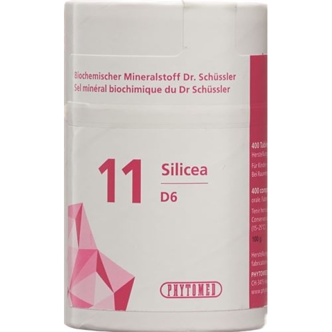 Phytomed Schussler Nr. 11 Silicea в таблетках, D 6 50г Phytomed Schussler Nr. 11 Silicea в таблетках, D 6 50г