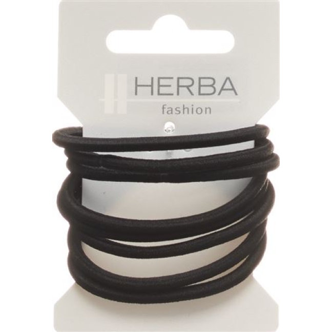 Herba Haarbinder 5см Schwarz 8 штук