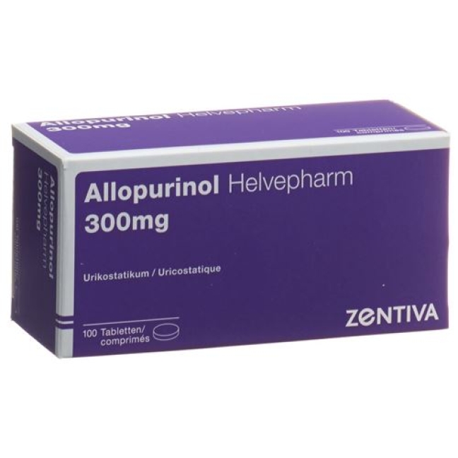 Allopurinol Helvepharm 300 mg 100 tablets Allopurinol Helvepharm 300 mg 100 tablets