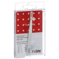 RUBIS PINZ GERADE WEISS INOX