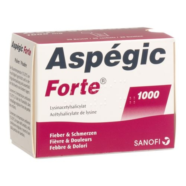 Aspegic 1000 mg 20 Beutel Aspegic 1000 mg 20 Beutel