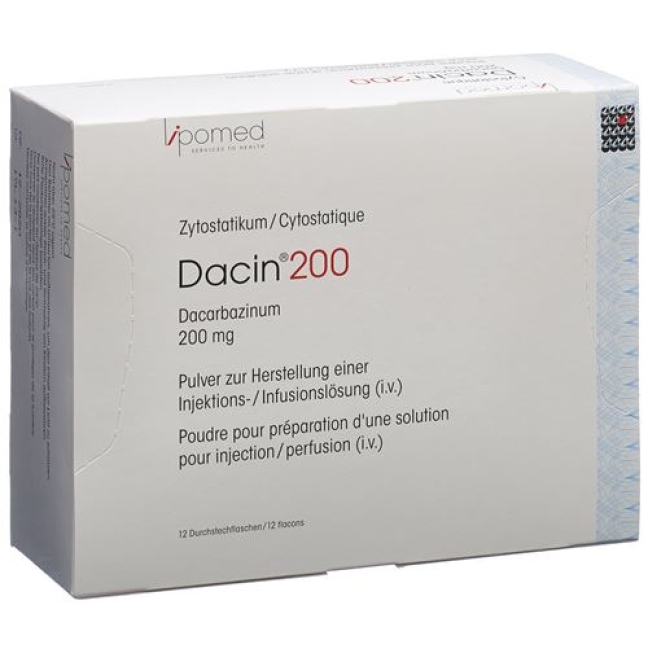 Dacin 200 mg 12 Durchstechflaschen Dacin 200 mg 12 Durchstechflaschen