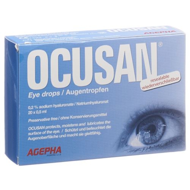 Ocusanкапли для глаз 20 Monodosis 0.5мл Ocusanкапли для глаз 20 Monodosis 0.5мл