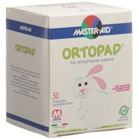 Ortopad Occlusionspflast Medium Weiss 2-4j 50 штук