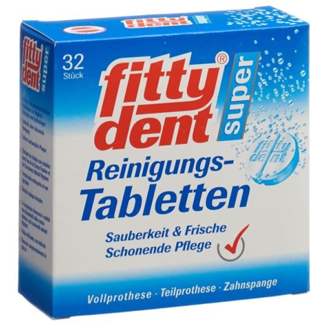 Fittydent Super Reinigungstabletten 32 штуки Fittydent Super Reinigungstabletten 32 штуки