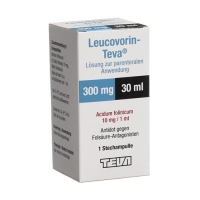 Лейковорин Тева раствор для инъекций 300 мг / 30 мл 1 флакон 30 мл