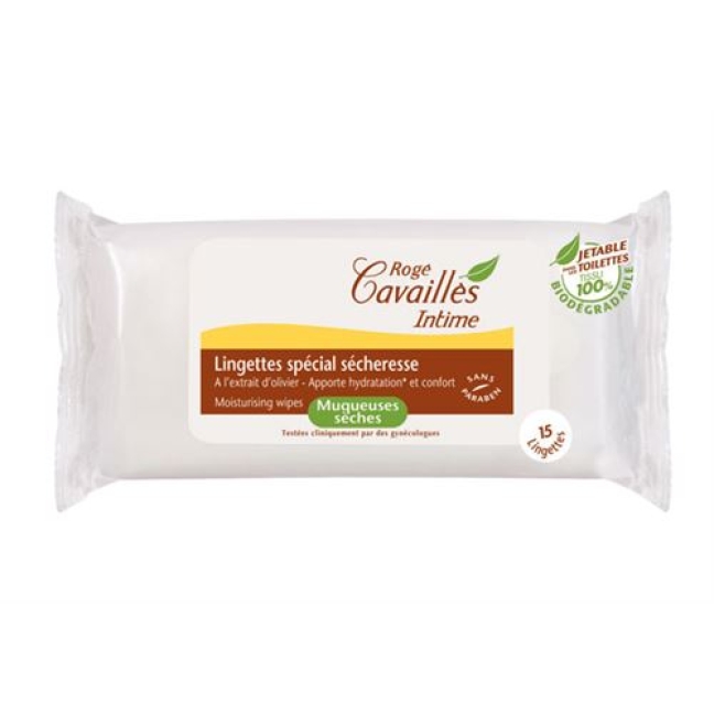 Roge Cavailles Intime Lingettes Hydratantes 15 штук Roge Cavailles Intime Lingettes Hydratantes 15 штук
