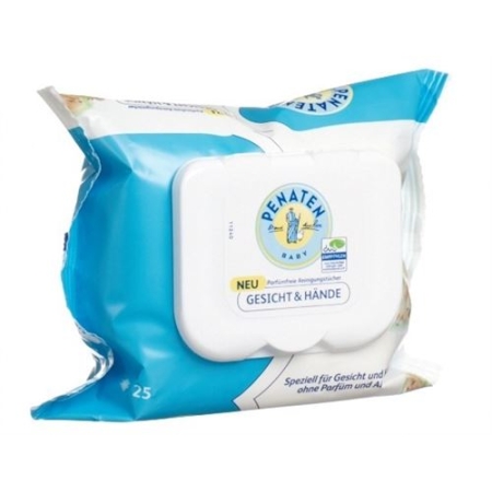 Penaten очищающие салфетки Gesicht&hande 25 штук Penaten очищающие салфетки Gesicht&hande 25 штук