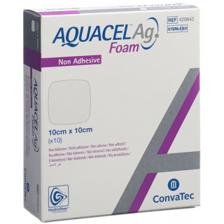 Aquacel Ag Foam 10x10см Non-Adh 10 штук