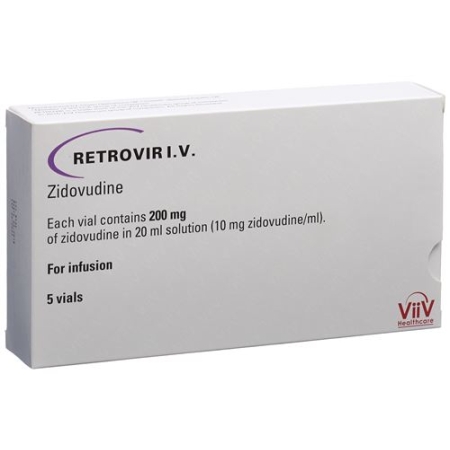 RETROVIR AZT INF LS 200MG