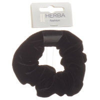 HERBA SCUNCI 11CM SAMT SCHWARZ