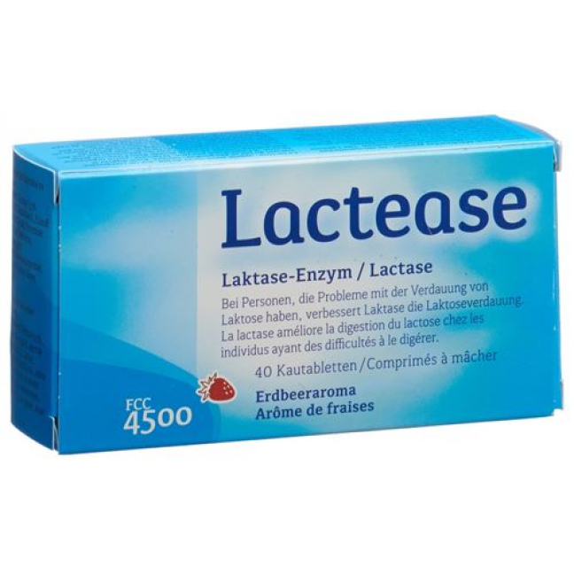 Lactease FCC 4500 жевательные таблетки teilbar 40 штук