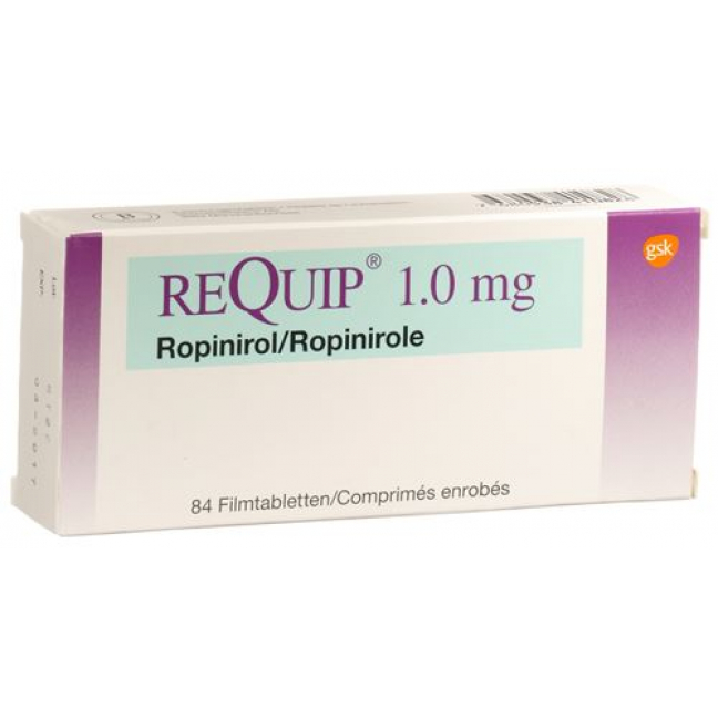 Requip film 1 mg 84 tablets