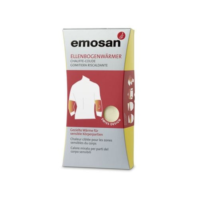 emosan Ellenbogenwarmer Anatomisch Ecru Einheitsgrosse Doppelpack