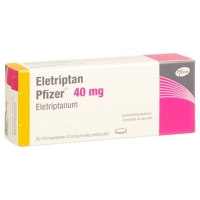 Элетриптан Пфайзер 40 мг 20 таблеток покрытых оболочкой