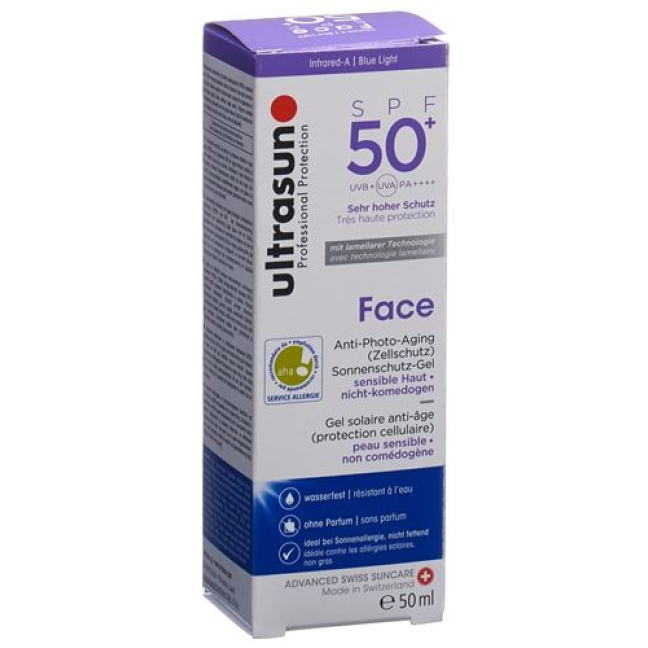 Ultrasun Face Sonnenschutzfaktor 50+ 50мл