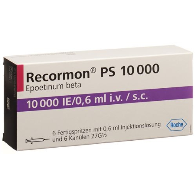 Recormon PS 10000/E 6 X 0.6 ml Recormon PS 10000/E 6 X 0.6 ml