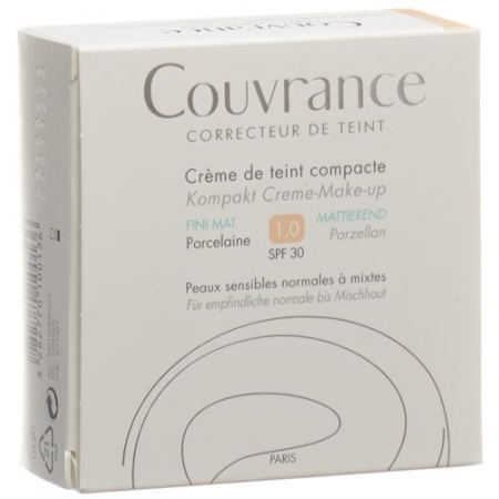 Avene Couvrance Kompakt Make-Up Mat Porzel 01 10г Avene Couvrance Kompakt Make-Up Mat Porzel 01 10г