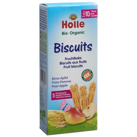 Holle Bio-Biscuits Birne Apfel 125г Holle Bio-Biscuits Birne Apfel 125г